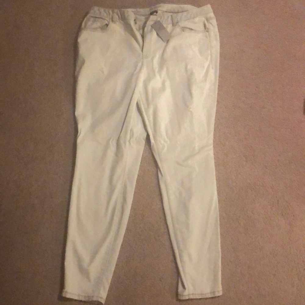Skinny jeans off-white/gray color